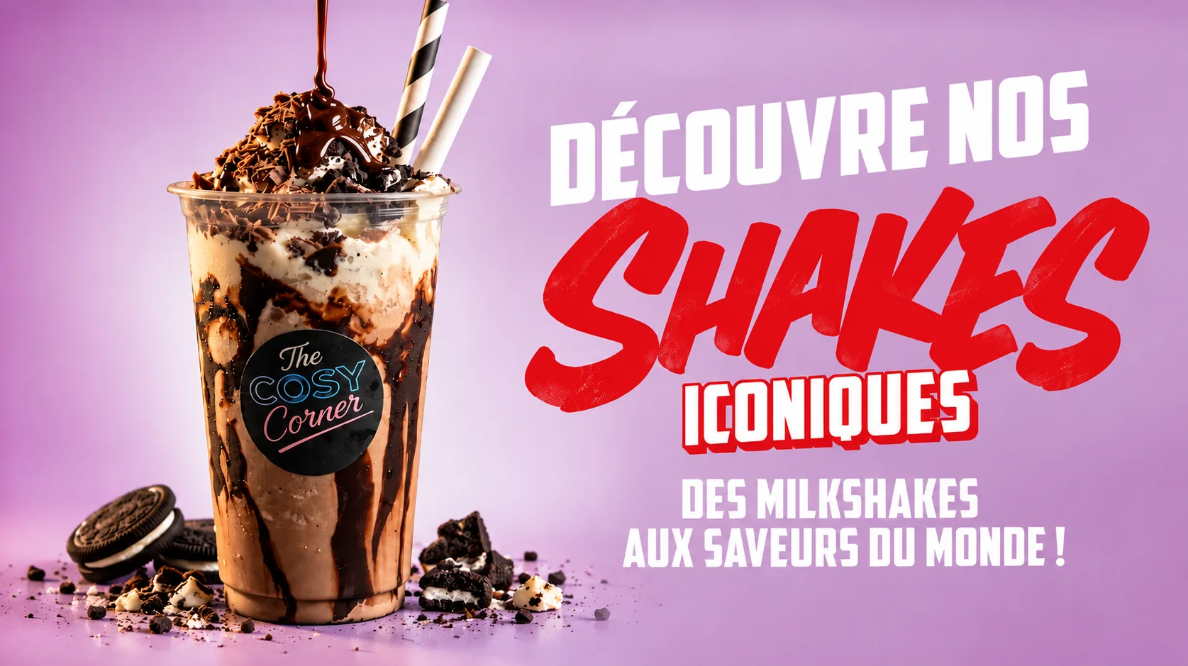 Milkshake gourmand au chocolat The Cosy Corner